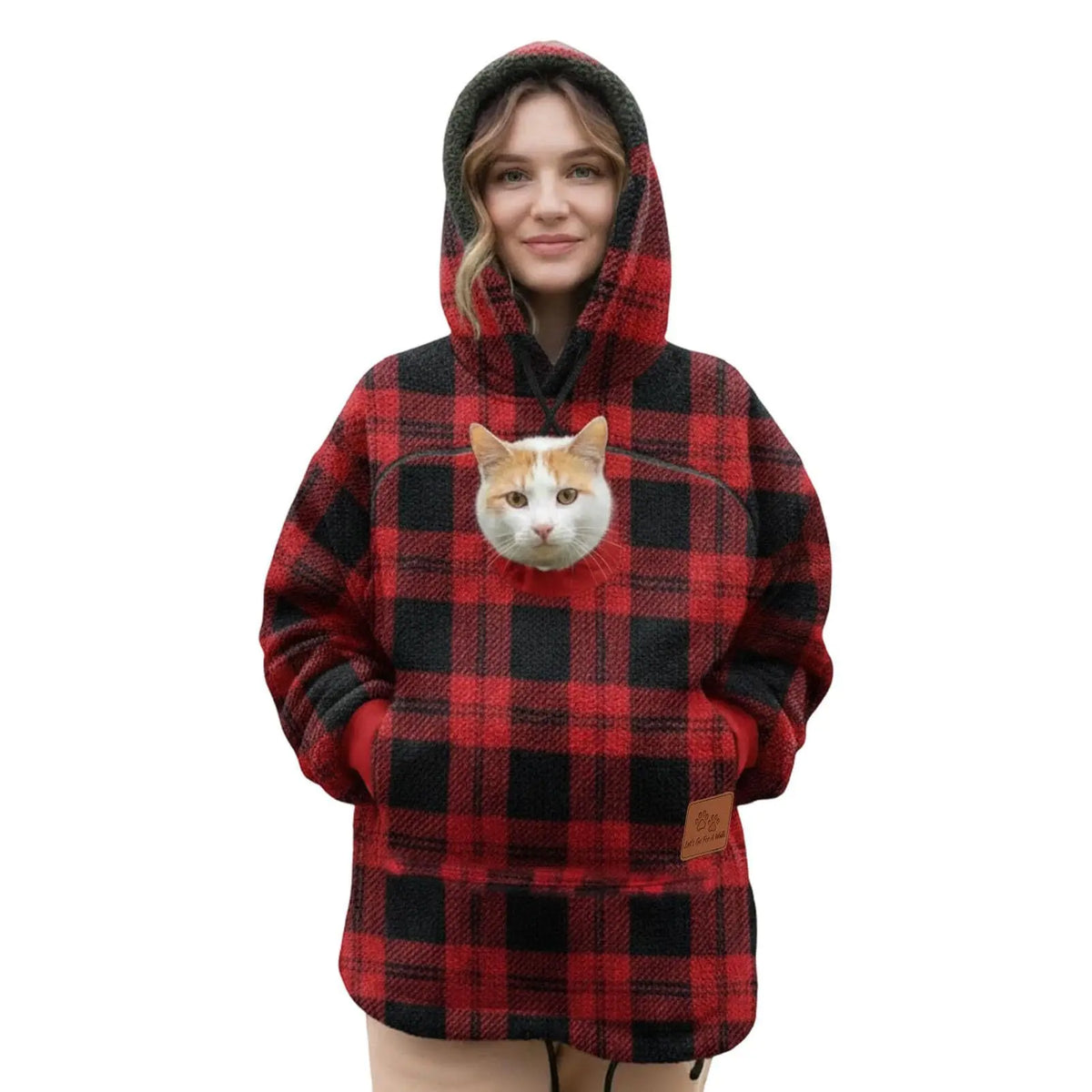 PetHug™ Pet Pouch Hoodie — Cuddle Up with Your Cat or Dog