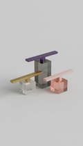 Royal Violet linear bar handle