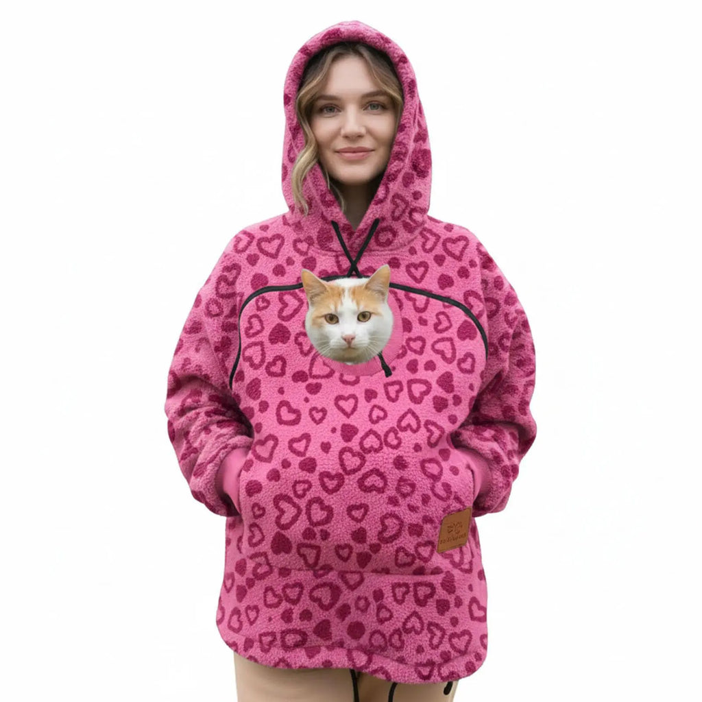 PetHug™ Pet Pouch Hoodie — Cuddle Up with Your Cat or Dog