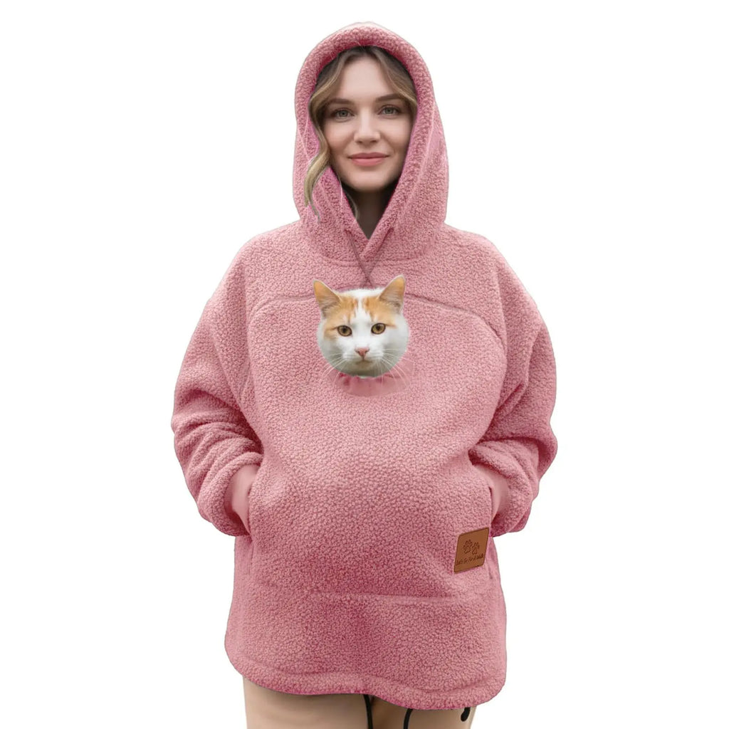 PetHug™ Pet Pouch Hoodie — Cuddle Up with Your Cat or Dog
