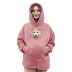 PetHug™ Pet Pouch Hoodie — Cuddle Up with Your Cat or Dog