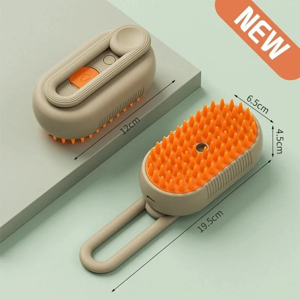 Folding Mist Grooming Brush for Cats & Dogs