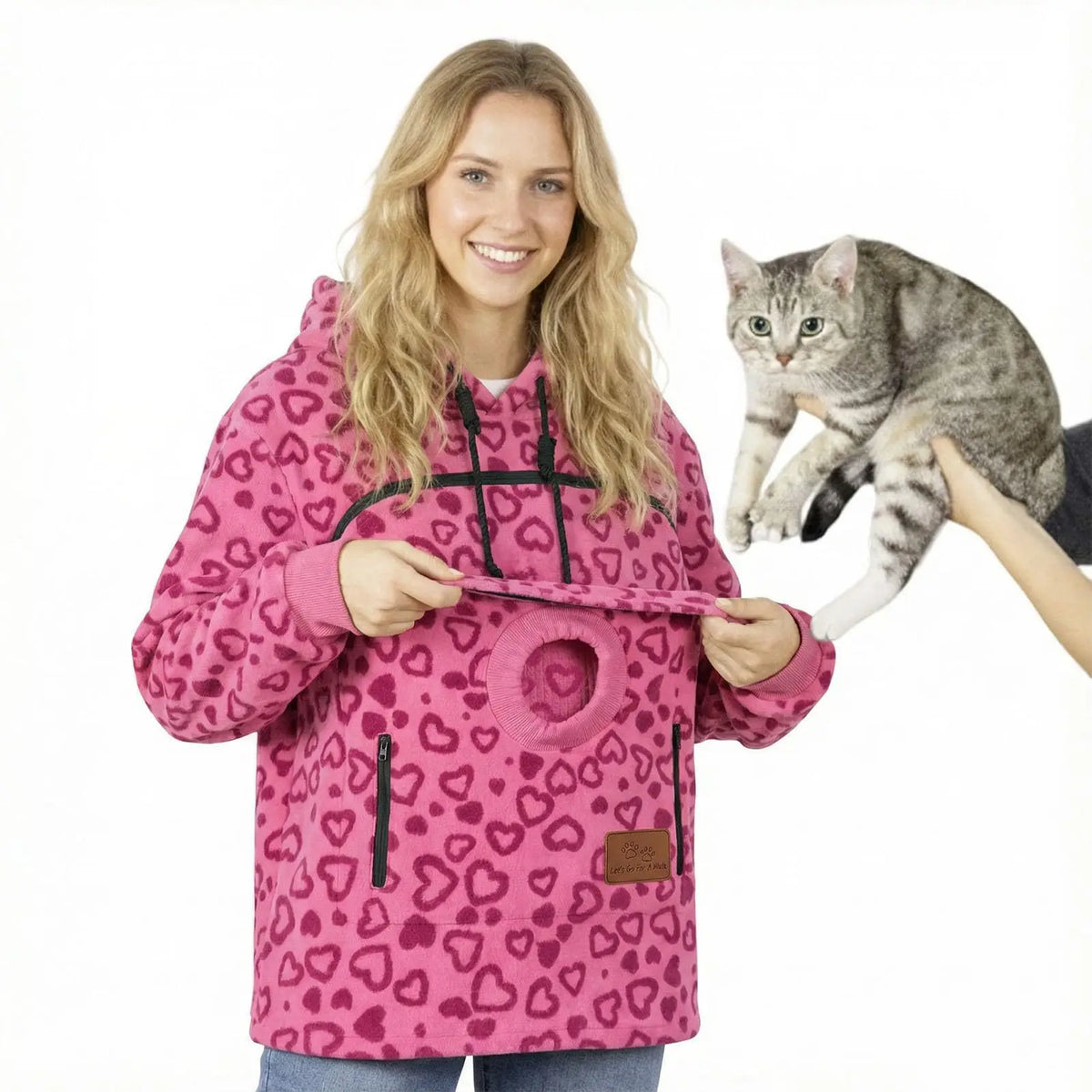 PetHug™ Pet Pouch Hoodie — Cuddle Up with Your Cat or Dog