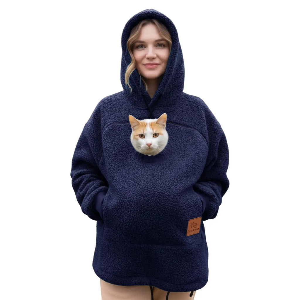 PetHug™ Pet Pouch Hoodie — Cuddle Up with Your Cat or Dog