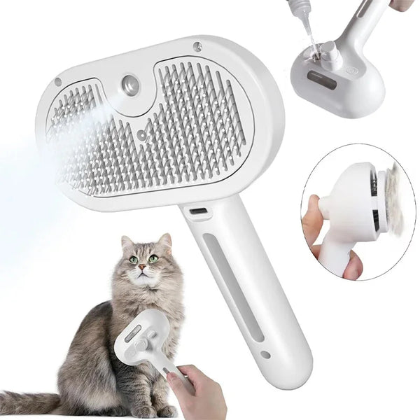 AquaGroom™ Self-Cleaning Mist Brush for Cats & Dogs