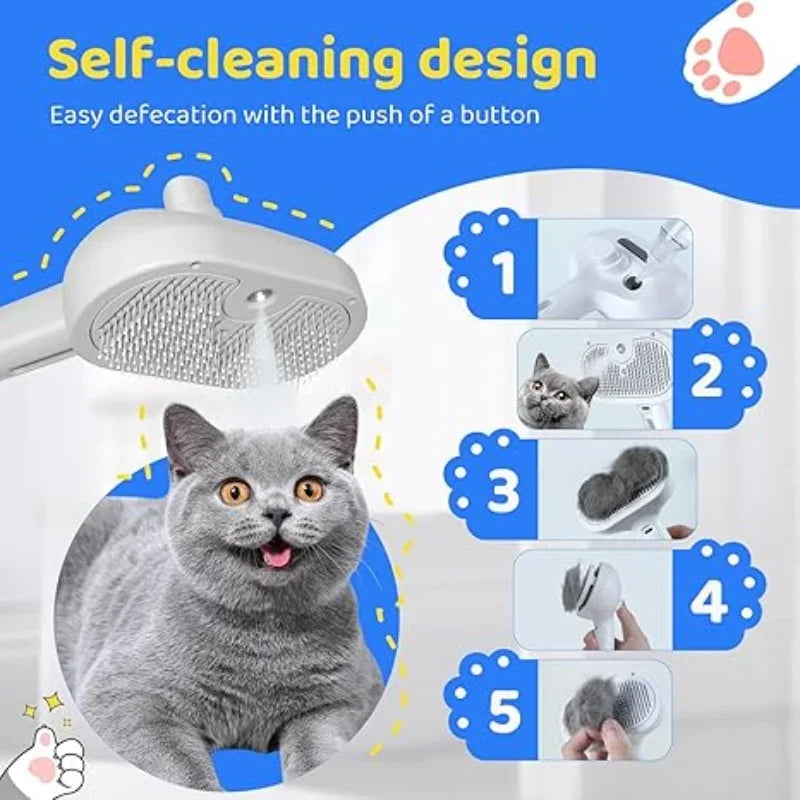 AquaGroom™ Self-Cleaning Mist Brush for Cats & Dogs
