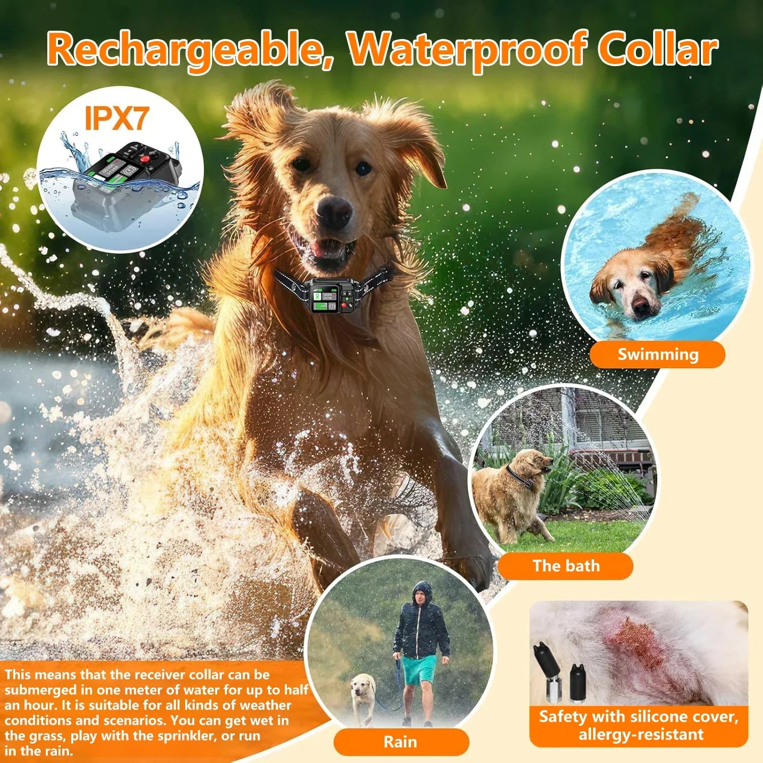 Wireless GPS Dog Fence – Satellite Electric Containment System (15-200m Range)