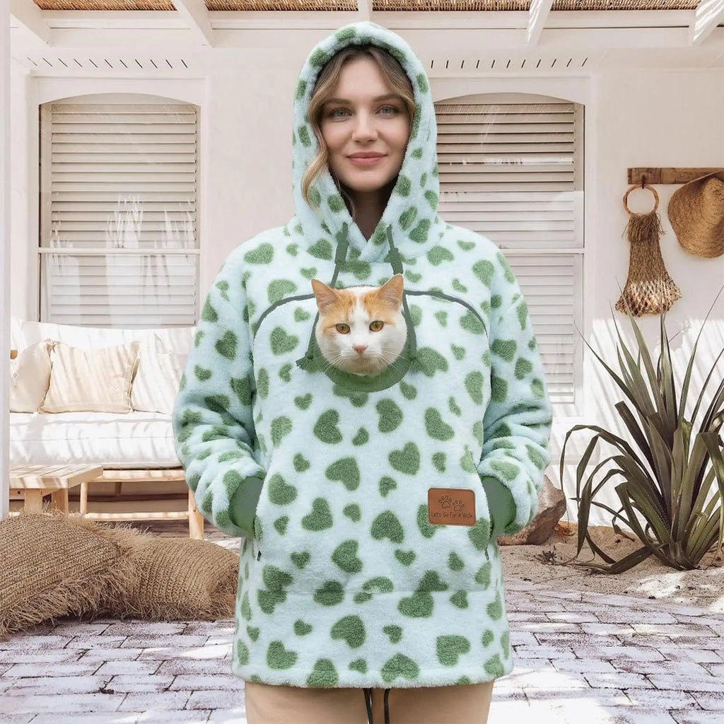 PetHug™ Pet Pouch Hoodie — Cuddle Up with Your Cat or Dog