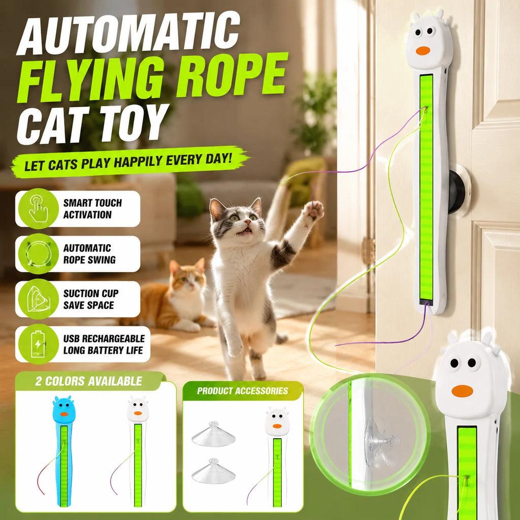PurrChase™ Automatic Flying Rope Cat Toy