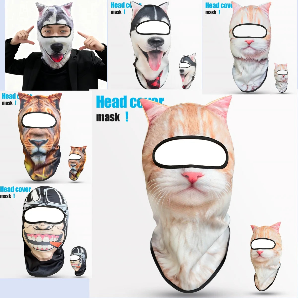 CatVision™ Animal Print Balaclava — For People