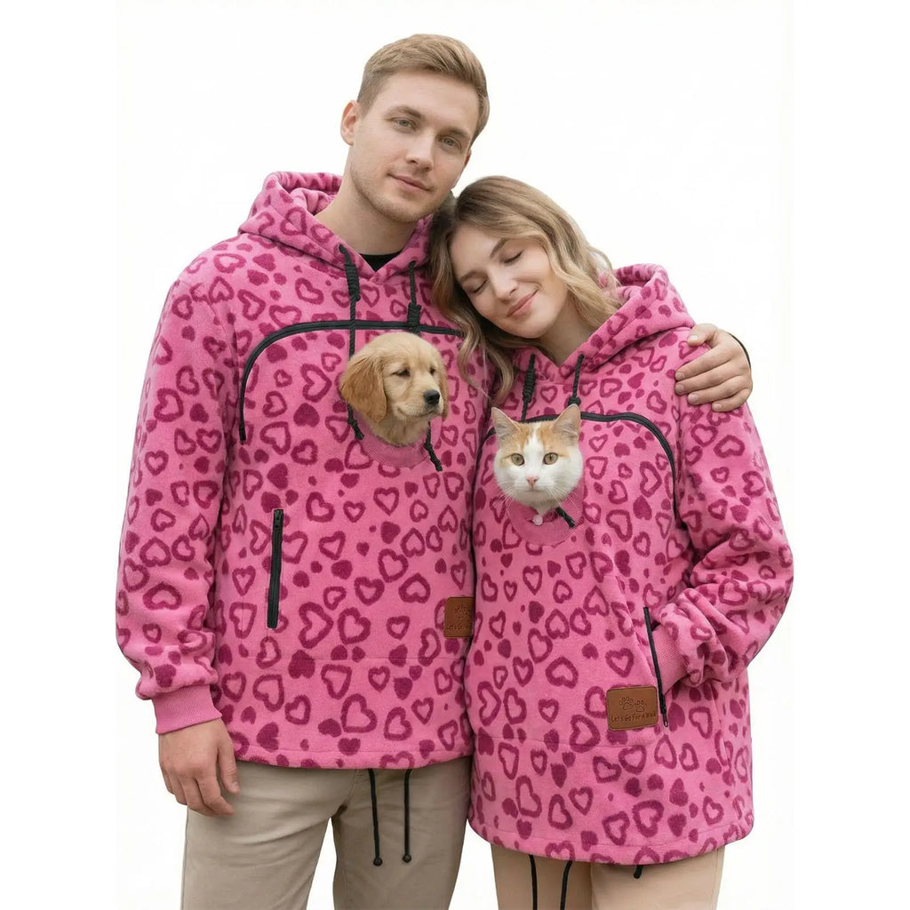PetHug™ Pet Pouch Hoodie — Cuddle Up with Your Cat or Dog