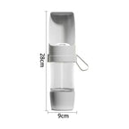 Gray pet water bottle with supplier dimensions