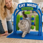 Cat Self-Grooming Arch Station — Brush & Rubbing Pad — product photo 6